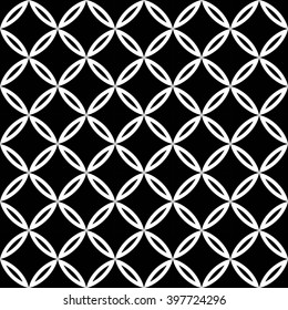Vector modern seamless geometry pattern, black and white abstract geometric background, subtle pillow print, monochrome retro texture, hipster fashion design