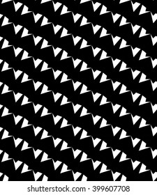 Vector modern seamless geometry pattern M, black and white abstract geometric background, subtle pillow print, monochrome retro texture, hipster fashion design