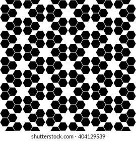 Vector modern seamless geometry pattern hexagon, black and white abstract geometric background, subtle pillow print, monochrome retro texture, hipster fashion design