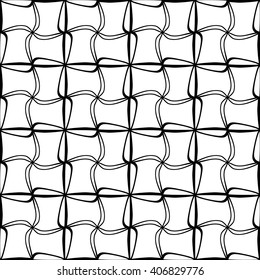 Vector modern seamless geometry pattern squares, black and white abstract geometric background, subtle pillow print, monochrome retro texture, hipster fashion design