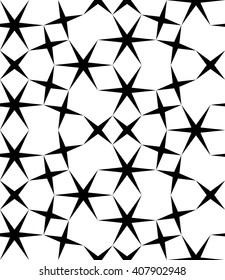Vector modern seamless geometry pattern, black and white abstract geometric background, subtle pillow print, monochrome retro texture, hipster fashion design