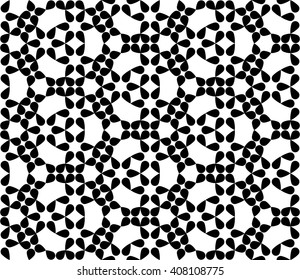 Vector modern seamless geometry pattern floral, black and white abstract geometric background, subtle pillow print, monochrome retro texture, hipster fashion design