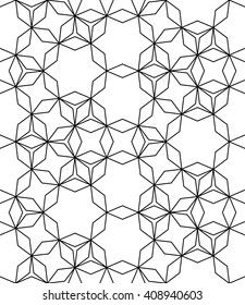 Vector modern seamless geometry pattern, black and white abstract geometric background, subtle pillow print, monochrome retro texture, hipster fashion design