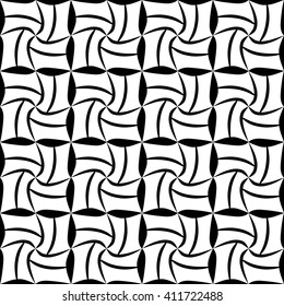 Vector modern seamless geometry pattern, black and white abstract geometric background, subtle pillow print, monochrome retro texture, hipster fashion design