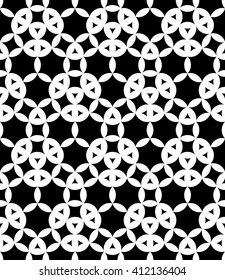 Vector modern seamless geometry pattern, black and white abstract geometric background, subtle pillow print, monochrome retro texture, hipster fashion design
