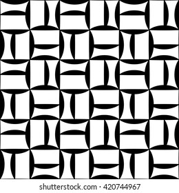 Vector modern seamless geometry pattern tiles, black and white abstract geometric background, subtle pillow print, monochrome retro texture, hipster fashion design