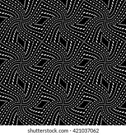 Vector modern seamless geometry pattern rhombus, black and white abstract geometric background, subtle pillow print, monochrome retro texture, hipster fashion design