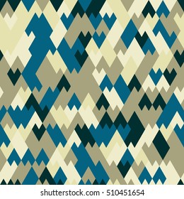 Vector modern seamless geometry pattern triangle, pillow print, retro texture, fashion design