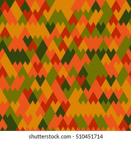 Vector modern seamless geometry pattern triangle, pillow print, retro texture, fashion design