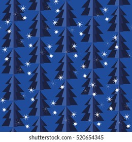Vector modern seamless geometry pattern trees, colorful abstract geometric background, subtle pillow print, retro texture