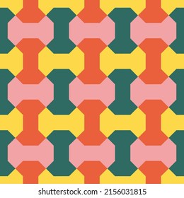Vector modern seamless geometry tessellation pattern. Perfect for textile, wallpaper, fabrics and fashion print.