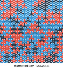 Vector modern seamless geometry tessellation pattern, abstract geometric background, pillow print, retro texture, fashion design