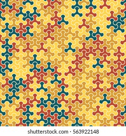 Vector modern seamless geometry tessellation pattern, abstract geometric background, pillow print, retro texture, fashion design