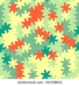 Vector modern seamless geometry tessellation pattern, abstract geometric background, pillow print, retro texture, fashion design
