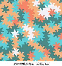 Vector modern seamless geometry tessellation pattern, abstract geometric background, pillow print, retro texture, fashion design