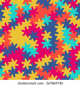 Vector modern seamless geometry tessellation pattern, abstract geometric background, pillow print, retro texture, fashion design