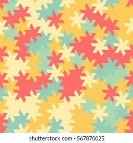 Vector modern seamless geometry tessellation pattern, abstract geometric background, pillow print, retro texture, fashion design