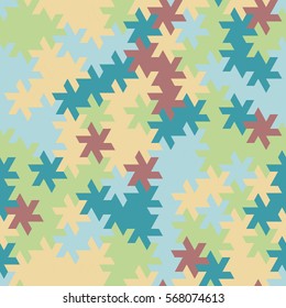 Vector modern seamless geometry tessellation pattern, abstract geometric background, pillow print, retro texture, fashion design