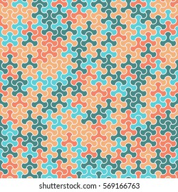 Vector modern seamless geometry tessellation pattern, abstract geometric background, pillow print, retro texture, fashion design