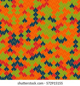 Vector modern seamless geometry tessellation pattern, abstract geometric background, pillow print, retro texture, fashion design