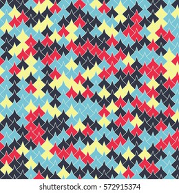 Vector modern seamless geometry tessellation pattern, abstract geometric background, pillow print, retro texture, fashion design