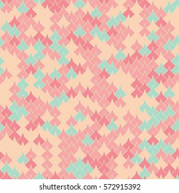 Vector modern seamless geometry tessellation pattern, abstract geometric background, pillow print, retro texture, fashion design