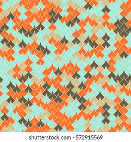 Vector modern seamless geometry tessellation pattern, abstract geometric background, pillow print, retro texture, fashion design
