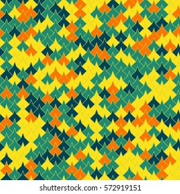 Vector modern seamless geometry tessellation pattern, abstract geometric background, pillow print, retro texture, fashion design