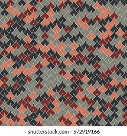 Vector modern seamless geometry tessellation pattern, abstract geometric background, pillow print, retro texture, fashion design