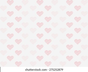 Vector Modern seamless heart pattern stylish texture 