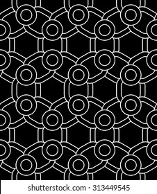 Vector modern seamless pattern chains ,black and white textile print,stylish background, abstract texture, monochrome fashion design, bed sheets or pillow pattern

