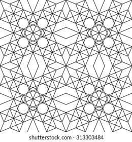 Vector modern seamless pattern geometry, black and white textile print,stylish background, abstract texture, monochrome fashion design, bed sheets or pillow pattern