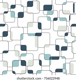 Vector modern seamless pattern with square