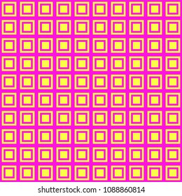 Vector modern seamless pattern ,yellow and pink textile print,stylish background, abstract texture, monochrome fashion design bed sheets or pillow pattern  illustration. Square seamless pattern vector