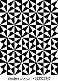 Vector modern seamless sacred geometry pattern, black and white abstract geometric background, trendy print, monochrome retro texture, hipster fashion design