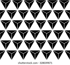 Vector modern seamless sacred geometry pattern, black and white abstract geometric background, trendy print, monochrome retro texture, hipster fashion design