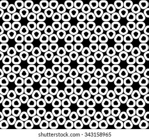 Vector modern seamless sacred geometry pattern trippy, black and white abstract geometric background, trendy print, monochrome retro texture, hipster fashion design