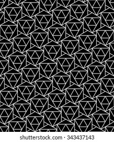 Vector modern seamless sacred geometry pattern, black and white abstract geometric background, trendy print, monochrome retro texture, hipster fashion design