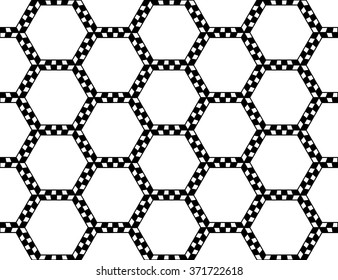 Vector modern seamless sacred geometry pattern, black and white abstract geometric background, pillow print, monochrome retro texture, hipster fashion design