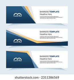 Vector modern set of colorful abstract banners. For card and banner needs. Vector Illustration