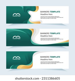 Vector modern set of colorful abstract banners. For card and banner needs. Vector Illustration