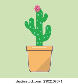 vector modern set of tropical cactus icon.cactus illustration vector