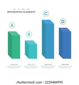 Vector modern shapes options infographic elements for business with icons template design