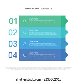 Vector modern shapes options infographic elements for business with icons template design