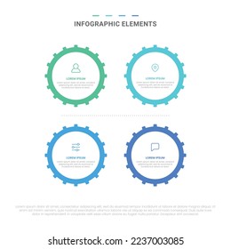 Vector de formas modernas opciones elementos de infografía para negocios con diseño de plantillas de iconos