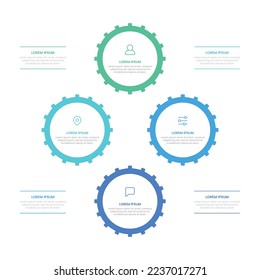 Vector de formas modernas opciones elementos de infografía para negocios con diseño de plantillas de iconos