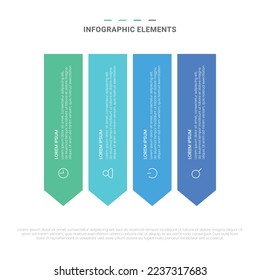 Vector modern shapes options infographic elements for business with icons template design
