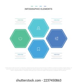Vector modern shapes options infographic elements for business with icons template design