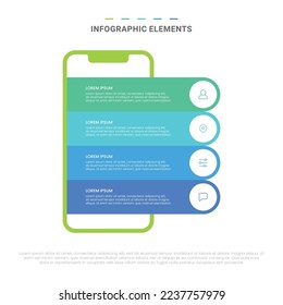 Vector de formas modernas opciones elementos de infografía para negocios con diseño de plantillas de iconos