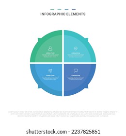 Vector de formas modernas opciones elementos de infografía para negocios con diseño de plantillas de iconos